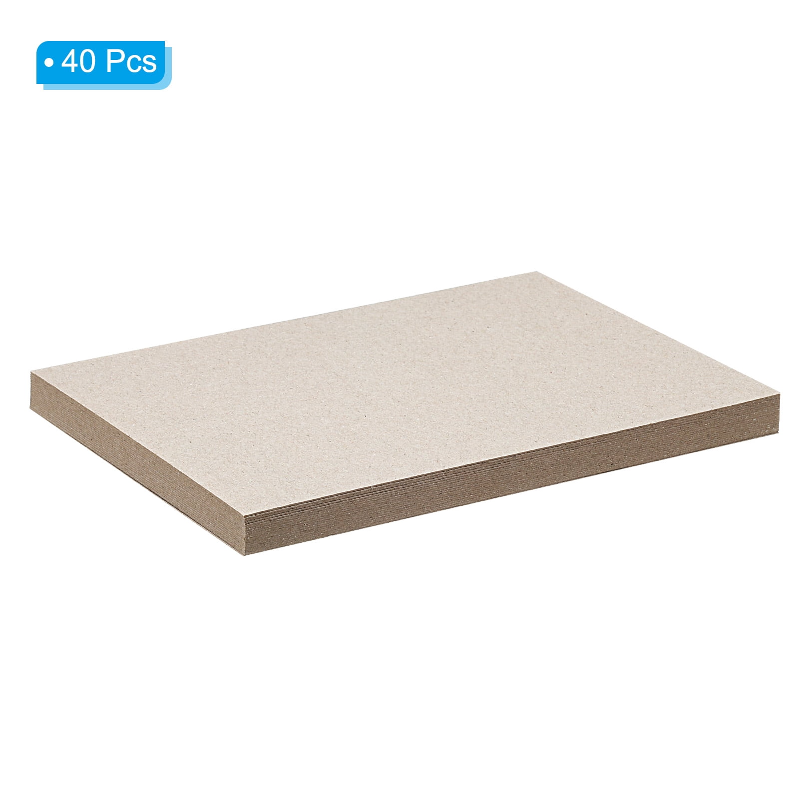 Uxcell 12.5"x10" Gray Cardstock, 40 Sheets Thick Craft Paper Blank Card Stock Paper for Scrapbook Making Cards DIY
