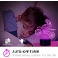 thumbnail image 4 of Lámpara de motocross con luz nocturna para moto de cross, luces LED con ilusión 3D para motocicleta, decoración de habitación para niños, regalo de cumpleaños y Navidad para niños, niñas y h, 4 of 4