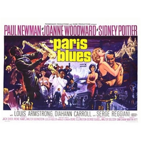 Paris Blues Movie Poster - 17 x 11 in.