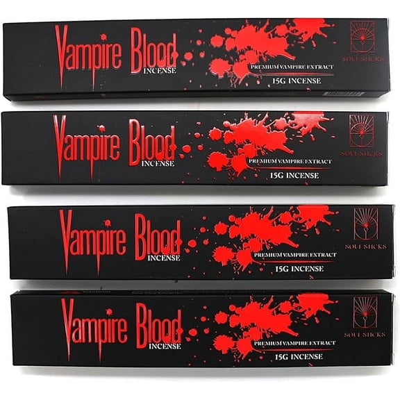 Soul Sticks Vampire's Blood Fragrance Incense Sticks 4 Packs of 15 grams