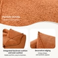 thumbnail image 6 of EPOWP 116'' Modular Sectional Sofa, L Shaped Boneless Cloud Couch, Convertible Chenille Couches Set with Ottoman, Memory Foam Sectional Couches for Living Room, Comfy Floor Sofa, No Assembly(Orange), 6 of 6