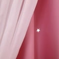 thumbnail image 4 of Shengshi 2 Panels Stars Blackout Curtains For Bedroom Girls Kids Baby Window Curtain Double Layer Star Cut Out Aesthetic Living Room Decor Wall Home Decorations Curtain Pink 100*200cm, 4 of 6