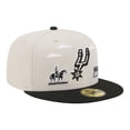 thumbnail image 3 of Men's New Era  Tan/Black San Antonio Spurs Localized City Icon 59FIFTY Fitted Hat, 3 of 7