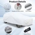 thumbnail image 2 of Pecham SUV Car Cover Waterproof with Side Door Zipper All Weather Upgraded UV Protective Vehicle Cover-201*79*73 inch, 2 of 6