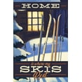 thumbnail image 4 of Home is Where My Skis Rest, Skis Outside Cabin (1000 Piece Puzzle, Size 19x27, Challenging Jigsaw Puzzle for Adults and Family, Made in USA), 4 of 4