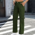 thumbnail image 2 of Sentmoon Jeans Femme Tendance Pantalon de Travail à Multiples Poches Denim Pleine Longueur Coupe Classique Jambe Droite Pantalon Décontracté Stylé Design Moderne Tendance pour le Quotidien et les Activités, 2 of 7