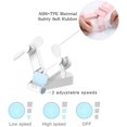 thumbnail image 3 of Mini Handheld Fan Portable Fan Double Head USB Fan Foldable Mini Fan Rechargeable Quiet Personal Hand Fan Battery Travel Hand Fan, 3 of 4