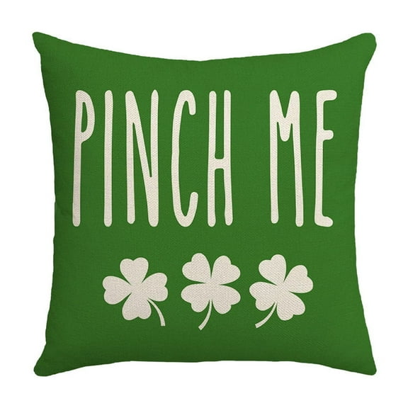 MXTPOV St. Patrick's Day Pillow Covers, PINCH ME Green Throw Pillow Covers for Couch Sofa, St Patricks Day Decorations Pillow Cases, Pillow Covers 18x18, Home Decor