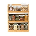 thumbnail image 5 of Lipper International 8840 Bamboo 3-Tier Spice Rack, 2.75-inch Depth Accommodates many Types of Spice Jars, 5 of 5