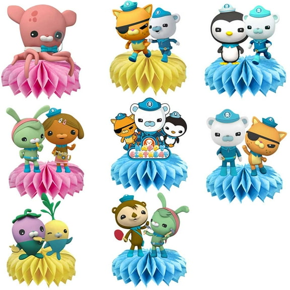 Octonauts Honeycomb Centerpieces Table Toppers Decorations for Birthday Party Decor Supplies