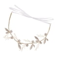 thumbnail image 1 of Flores De Hojas Adorno De Diadema Hecho A Mano Accesorio De Novia Elegante Zulema Hairband cristalino de las mujeres, 1 of 8