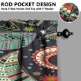 thumbnail image 3 of Paisley Design Kitchen Curtains - Vintage Tier Cafe Curtains for Bathroom Living RV Rod Pocket Window Drapes 36 Inch 2 Panels Set 28"x36" Window Treatment Tiers, 3 of 4