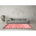 thumbnail image 3 of Ahgly Company Machine Washable Indoor Rectangle Abstract Red Modern Area Rugs, 2' x 5', 3 of 4