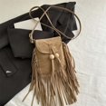 thumbnail image 5 of Caixia Flock Crossbody Purse with Fringe for Women for Daily Use Shopping and Fall Winter Outings, 5 of 8