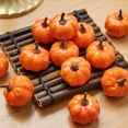 thumbnail image 5 of 8/12/24/48 Pcs Halloween Pumpkin Decorations Artificial Pumpkins Fall Harvest Thanksgiving Tabletop Centerpieces, 5 of 5