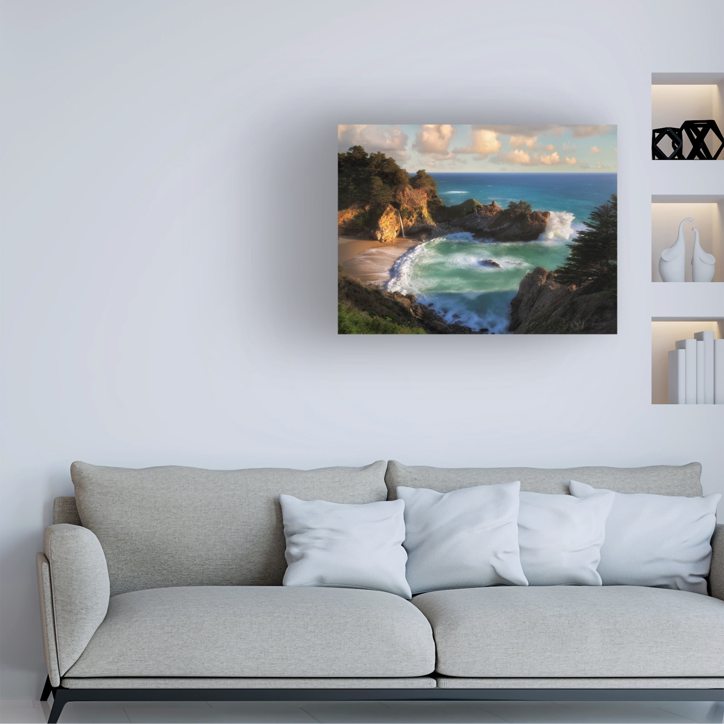 Dennis Frates 'Waterfalls' Canvas Art