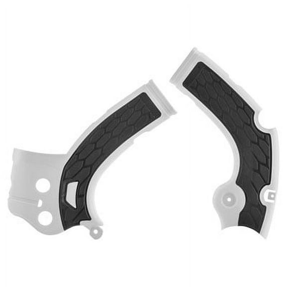 Acerbis X-Grip Frame Guards Silver/Black for Yamaha YZ250F 2017-2018