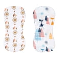 thumbnail image 2 of 2 piezas bebé niñas sudor suave absorbente paño de toalla trasera gasa muselina Dream árbol CUTICAT Almohadillas de alimentación infantil, 2 of 6