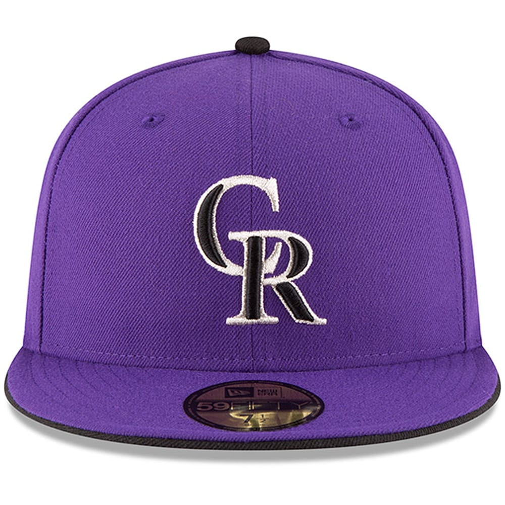 Men's New Era White/Purple Colorado Rockies 2007 World Series Two-Tone  59FIFTY Fitted Hat