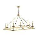 thumbnail image 2 of Hudson Valley Lighting 3244 Allendale 10 Light 45" Wide Taper Candle Chandelier - Brass, 2 of 2