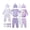 Purple, variant on KIMI BEAR Newborn Baby Girls Layette Set 4 Packs 0-3 Months Shower Gifts Essential Clothing Short Sleeves Long Sleeves Romper Top Pants and Bodysuit with Hats and Gloves 15pcs Clothes Pink
