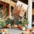 thumbnail image 6 of Fall Flags 28 X 40 Double Sided Autumn Forest Decorative House Flags for Outside Outdoors Autumn Burlap Flags Welcome Large Flag Farmhouse Porch Lawn Decor, 6 of 6