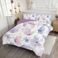 thumbnail image 5 of Psoiuetr Watercolor Butterfly Comforter Set Full Size for Girls Kids Teens Pink Purple Bedding Set 3 Pieces, 5 of 7