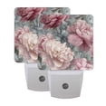 thumbnail image 7 of Pink Large Flowers with Gray Flowers LED Night Light Sensor Lamp Plug-in Adjustable Brightness 2 Pack, 7 of 7