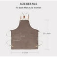 thumbnail image 5 of Men's and Women's Apron with Pockets Fits Women, Men's Adjustable Comfort, Kitchen, Home, Cooking, Waterproof and Cross Load Back Adjustable Apron, 5 of 5