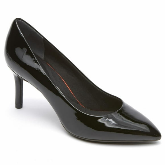 Rockport Chaussure pour Femmes à Mouvement TOTAL 75mmPTH PLAIN Pumpth Noir/brevet