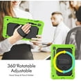 thumbnail image 3 of Funda para Samsung Galaxy Tab S10 Lite/ S10 FE/ S9 FE 10.9 pulgadas/Tab S9 11 pulgadas, funda protectora resistente a prueba de golpes con protector de pantalla, soporte giratorio de 360°, 3 of 9