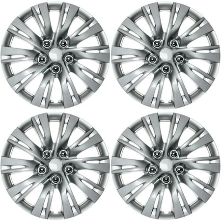 Cover Trend (Set of 4) SILVER / LACQUER Hub Caps FITS 16