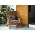 thumbnail image 3 of Simply Daisy Grey-Red Colored Fancy Chevron Stripe Soft Spun Polyester Indoor/Outdoor Throw Pillow, 14" x 20", 3 of 3