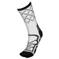 thumbnail image 2 of Brybelly SSOC-014M Basketball Compression Socks, White & Black - Medium, 2 of 6