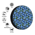 thumbnail image 4 of Yiaed Blue Flowers Print Tire Wheel Cover, Waterproof Spare Tire Cover Fit for Jeep, Truck,Trailer, RV, SUV, Camper and Most Vehicle-16 inch, 4 of 6