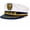 White, variant on Yacht Captain Hat Nautical Hat Yacht Boat Sailor Captain Cap Adjustable Navy Marine Admiral Hats for Men Women