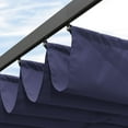 thumbnail image 5 of PURPLE LEAF Pergola Shade Cover for 10' X 12' Deck Porch Outside Outdoor Retractable Durable Fabric Canopy Replacement Top Only Navy Blue, 5 of 7
