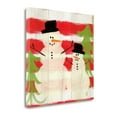 thumbnail image 2 of Tangletown Fine Art Snowman On Red Stripes By Linda Woods,  Gallery Wrap Canvas 24 x 24, 2 of 3