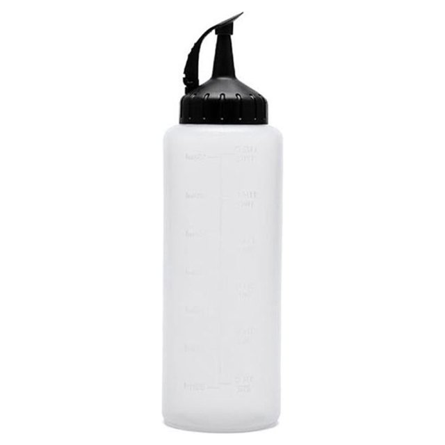 sweethay Botella de aceite Diseño exprimidor Suministros para el hogar con tapa Utensilios de cocina Contenedor de salsa Utensilios de cocina Utensilios de cocina Gris/175ML