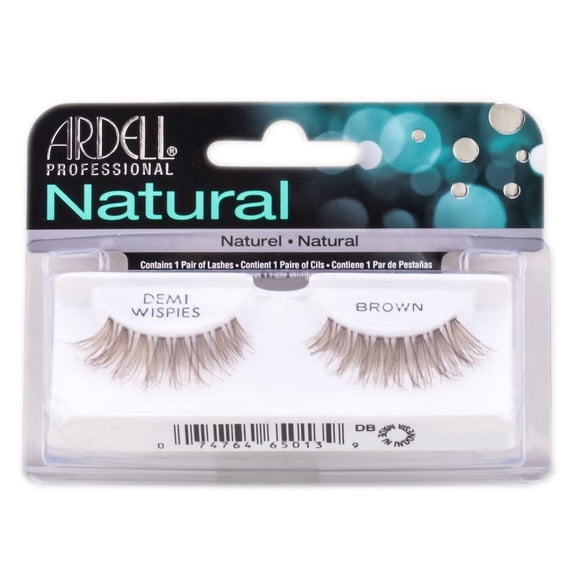 Demi Wispies Brown # 65013 , Ardell Professional Natural Lashes , Hair Scalp Skin Body - Pack of 1 w/ SLEEK Teasing Comb