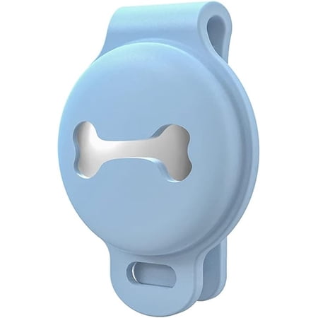 HOOND Case for AirTag Dog Collar Holder |Flexible Silicone AirTag Dog |Dog Collar Tag Holder for Cats & Dogs |AirTag Holder for Dog Collar |Lightweight Portable AirTag Pet Collar with 4 Colors (Blue)