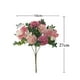 thumbnail image 3 of Ramo de flores de hortensia artificial para sala de reuniones, jardín, decoración de bodas y fiestas. Rosa+Blanco, 3 of 9
