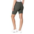 thumbnail image 3 of Women's Casual Seamless High Waist Solid Biker Shorts Pants (Pack of 2), 3 of 5