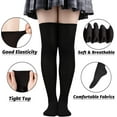 thumbnail image 2 of JIANFANG Women's Extra Long Opaque Striped Over Knee Thigh High Stockings Socks, 2 of 6
