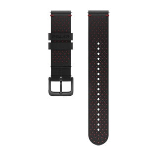 POLAR : PACER WRIST BAND 20MM : BLACK/RED : M/L