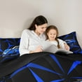 thumbnail image 4 of jejeloiu Racing Car Twin Bedding Sets 7-Piece,Extreme Sports Bedding Comforter Set,Navy Geometric Lines Sheet Sets For Child,Luxury Bedroom Decor Reversible, 4 of 8