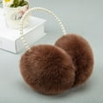 thumbnail image 6 of Japanese Girl Earmuffs Furry Faux Rabbit Fur Ear Muffs for Women Lovely Deer Ear Warmer Plush Winter Ear Cover Christmas 귀마개 (Black4), 6 of 7
