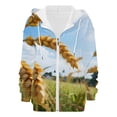 thumbnail image 5 of Bovemsi Sweatshirt for Women Women's Fashion Casual Letter Print Hooded With Zipper Zip Up Hoodie, 5 of 7