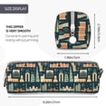 thumbnail image 3 of Yiaed UAE Travel1 1 Print Leather Pencil Case - Leather Pen Pencil Holder - Elegant & Practical Pencil Pouch for Work & Office, 3 of 7