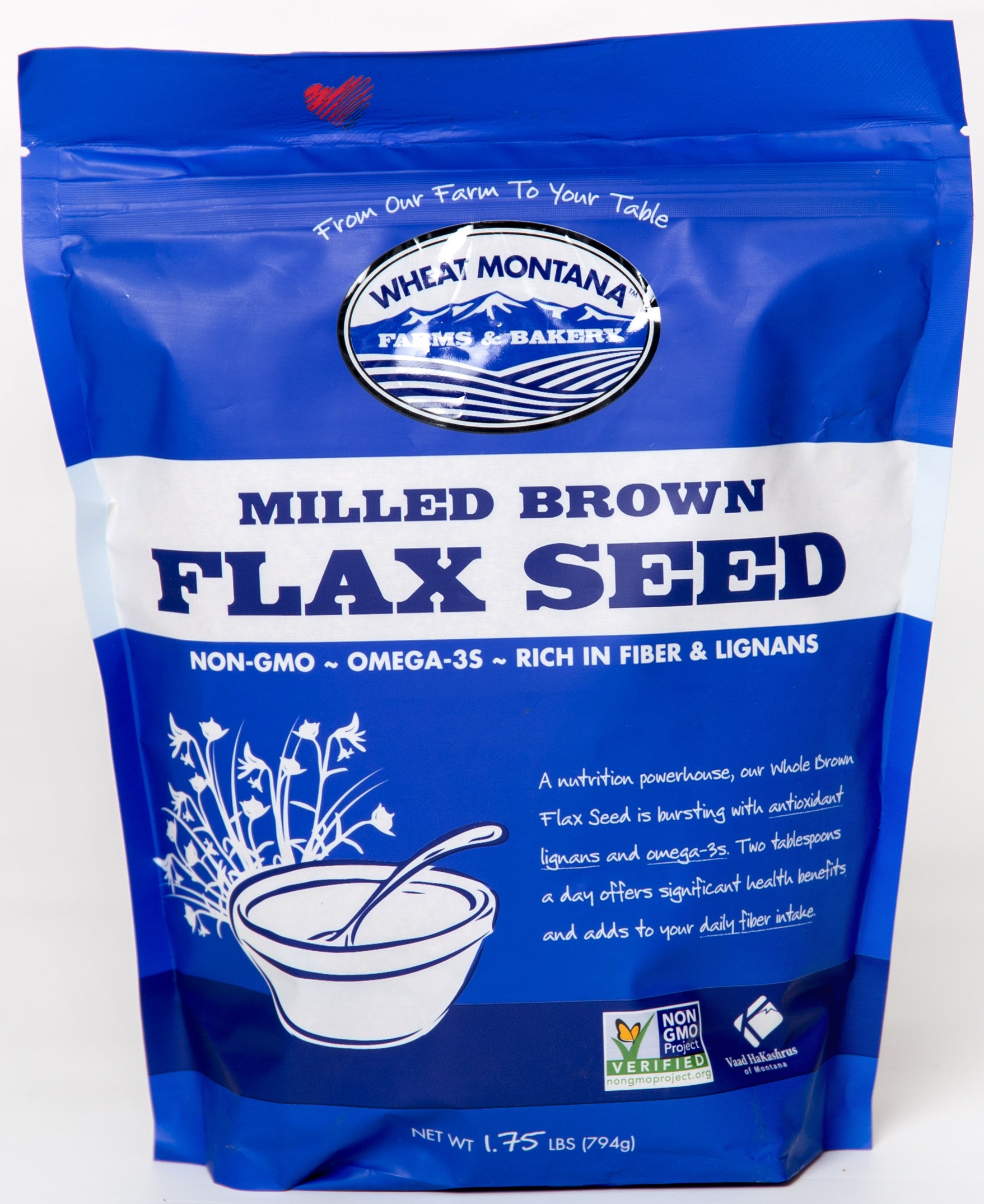 Wheat Montana Milled Brown Flax Seed